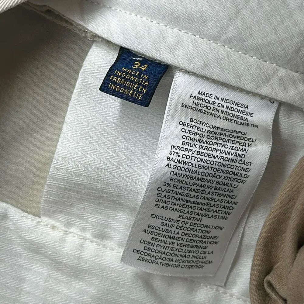 Polo Ralph Lauren Mens Stretch Classic Fit Shorts size‎ 34 Bundle of 2